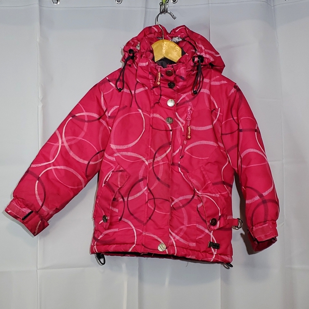 Pinzel PSG Tech Pink "Bubble" Kids Snow/Winter Jacket/Coat - Size 2/3